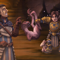 Dragon Age: Sigrun and Nathaniel in the deeproads