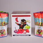 Jovy Fruit Rolls, I contributed to the art and partial design of them. They were never put into full production sadly. Jovy Fruit Rolls